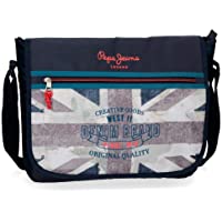 Pepe Jeans Ian Carteron para Portátil 15-6&quot- Azul 38x31x10 cms Poliéster
